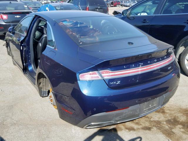 3LN6L5C99HR663230 - 2017 LINCOLN MKZ SELECT BLUE photo 3