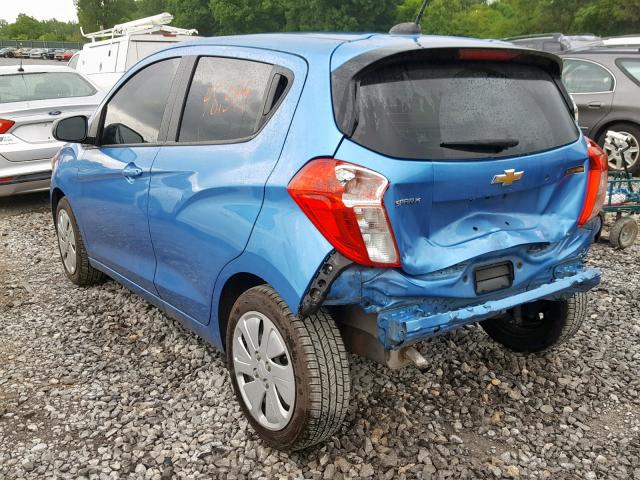 KL8CB6SA7HC771431 - 2017 CHEVROLET SPARK LS BLUE photo 3