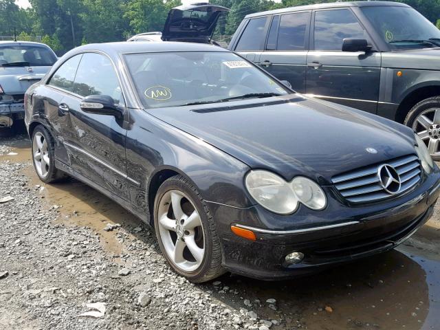 WDBTJ65J55F163910 - 2005 MERCEDES-BENZ CLK 320C BLACK photo 1