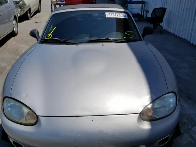 JM1NB3539Y0153380 - 2000 MAZDA MX-5 MIATA SILVER photo 9