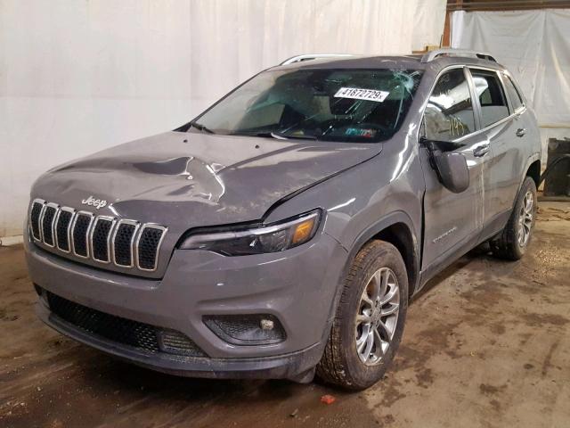 1C4PJMLB2KD364318 - 2019 JEEP CHEROKEE L GRAY photo 2