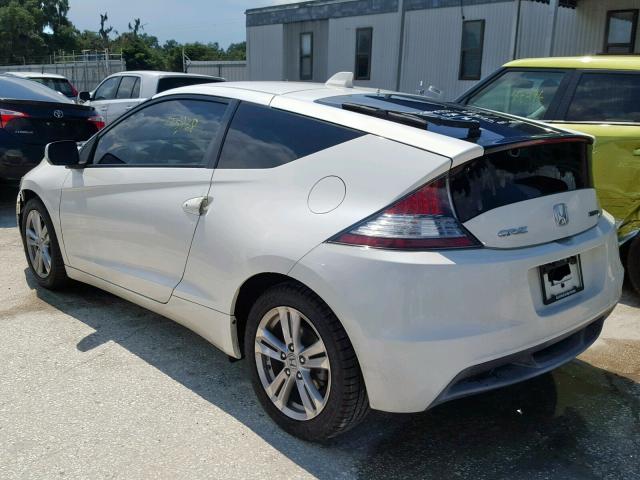 JHMZF1D4XCS004959 - 2012 HONDA CR-Z WHITE photo 3