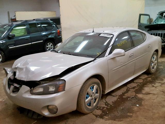 2G2WP542X51234225 - 2005 PONTIAC GRAND PRIX SILVER photo 2