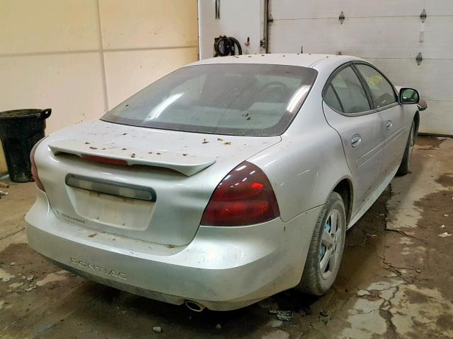 2G2WP542X51234225 - 2005 PONTIAC GRAND PRIX SILVER photo 4