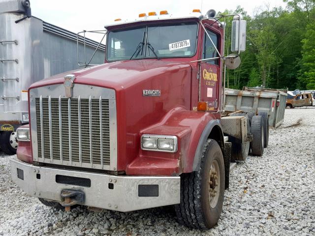 1NKDX6TX7XJ775701 - 1999 KENWORTH CONSTRUCTI MAROON photo 2