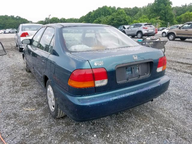 2HGEJ6671VH589333 - 1997 HONDA CIVIC LX BLUE photo 3