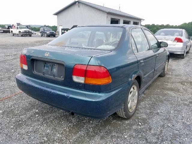 2HGEJ6671VH589333 - 1997 HONDA CIVIC LX BLUE photo 4