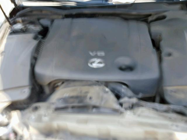 JTHBK262695094360 - 2009 LEXUS IS 250 GRAY photo 7