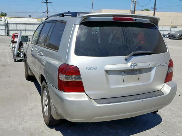 JTEDD21AX70157128 - 2007 TOYOTA HIGHLANDER SILVER photo 3