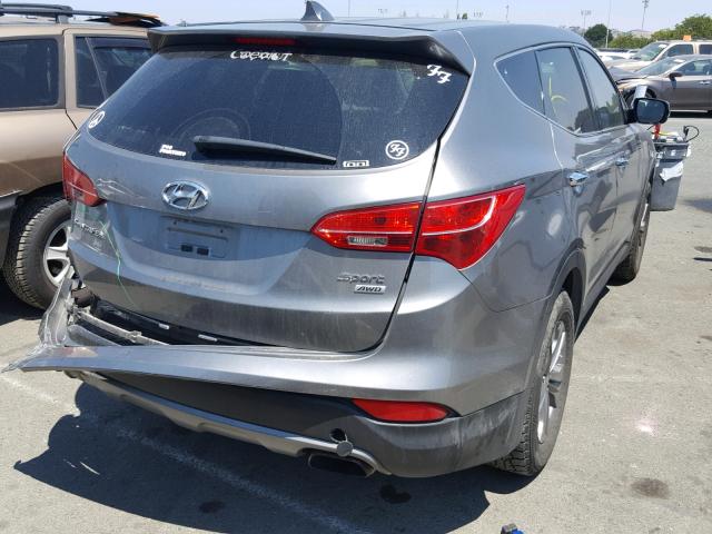 5XYZTDLBXGG326508 - 2016 HYUNDAI SANTA FE S GRAY photo 4