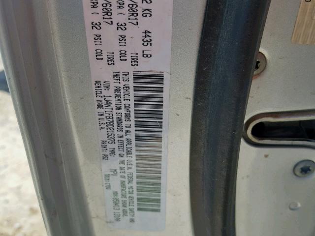 1J4NT1FB7BD215375 - 2011 JEEP COMPASS SP ვერცხლისფერი ფოტო 10