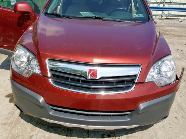 3GSDL43N18S680524 - 2008 SATURN VUE XE RED photo 7