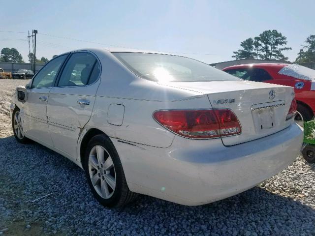 JTHBA30G255105619 - 2005 LEXUS ES 330 WHITE photo 3