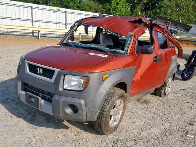 5J6YH27583L052773 - 2003 HONDA ELEMENT EX ORANGE photo 2