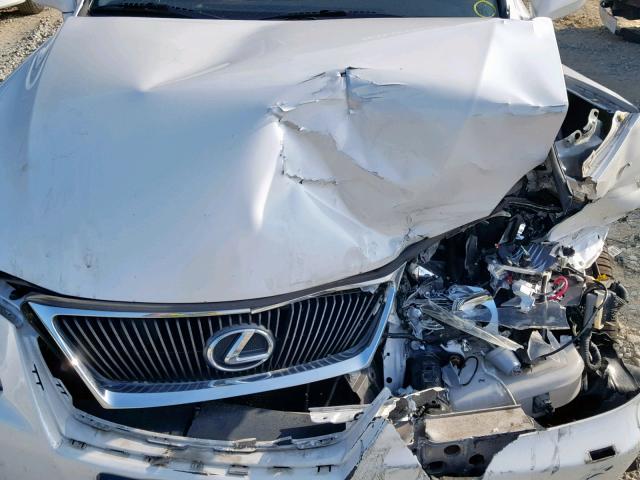 JTHCK262785020948 - 2008 LEXUS IS 250 WHITE photo 7