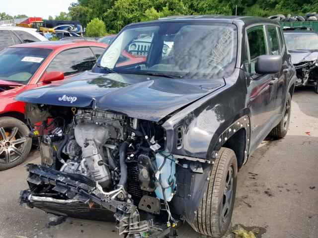 ZACCJBAT7FPB42976 - 2015 JEEP RENEGADE S შავი ფოტო 2