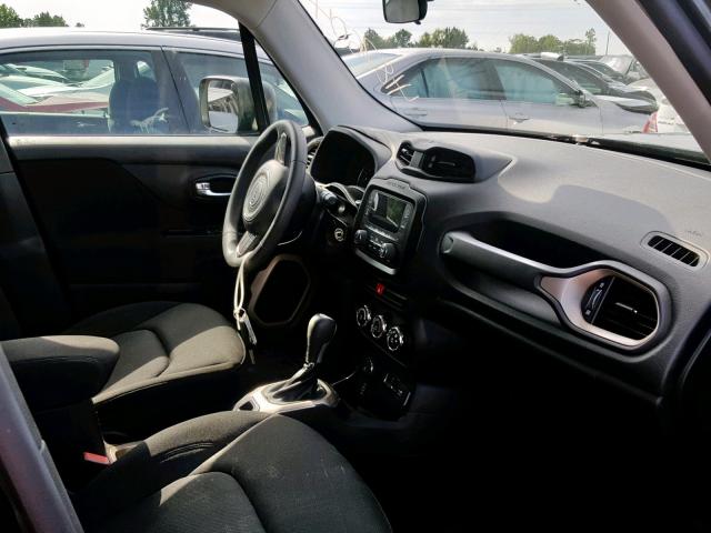 ZACCJBAT7FPB42976 - 2015 JEEP RENEGADE S შავი ფოტო 5