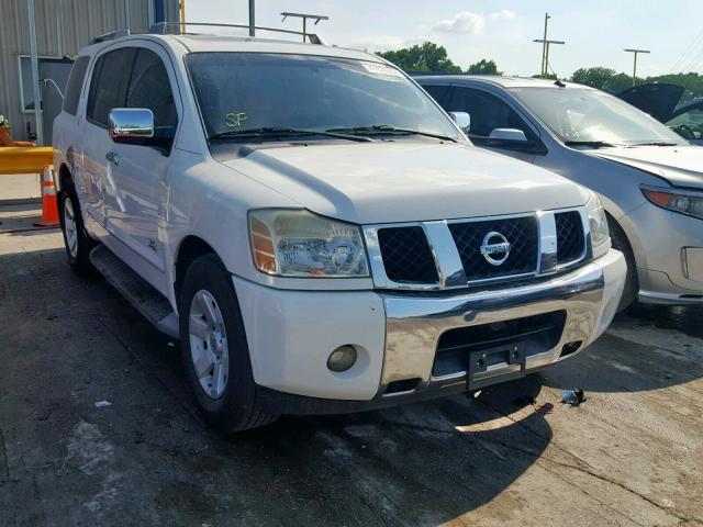 5N1AA08A56N700442 - 2006 NISSAN ARMADA SE WHITE photo 1