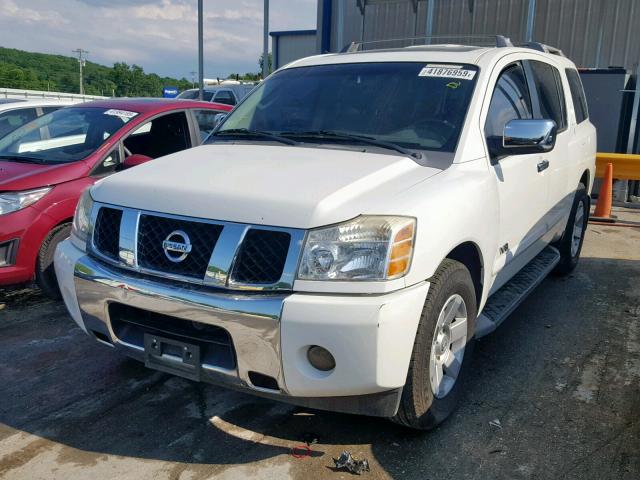 5N1AA08A56N700442 - 2006 NISSAN ARMADA SE WHITE photo 2