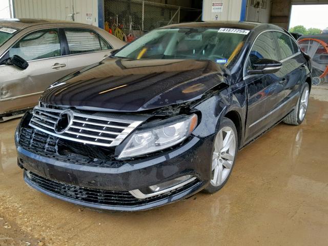 WVWRN7AN9DE510867 - 2013 VOLKSWAGEN CC LUXURY BLACK photo 2