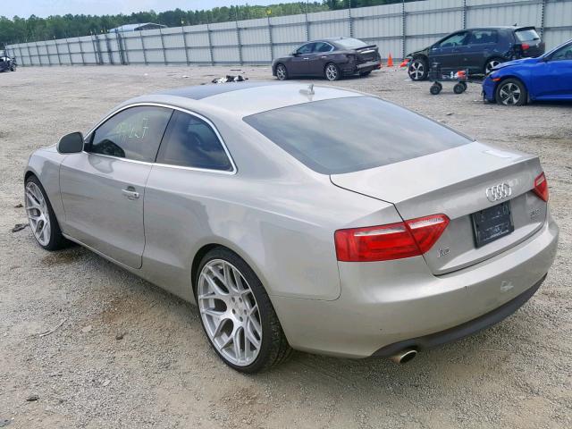 WAUDK78TX9A035295 - 2009 AUDI A5 QUATTRO GOLD photo 3