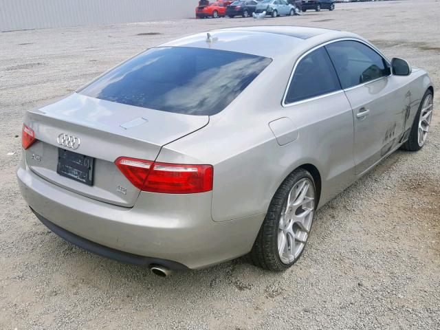 WAUDK78TX9A035295 - 2009 AUDI A5 QUATTRO GOLD photo 4