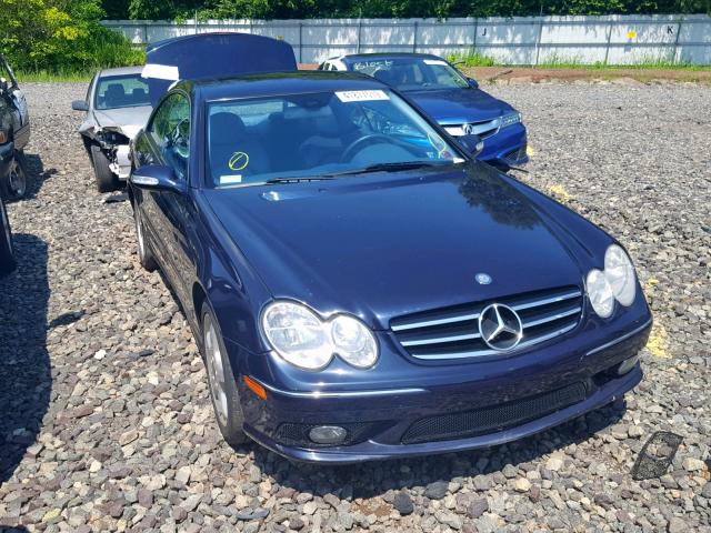 WDBTJ75J83F049760 - 2003 MERCEDES-BENZ CLK 500 BLUE photo 1