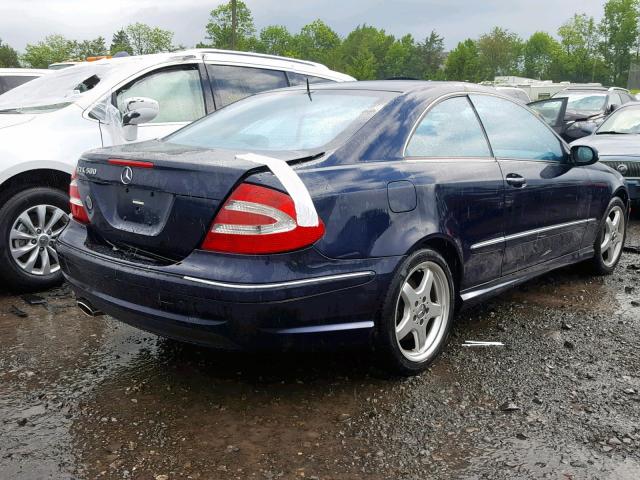 WDBTJ75J83F049760 - 2003 MERCEDES-BENZ CLK 500 BLUE photo 4