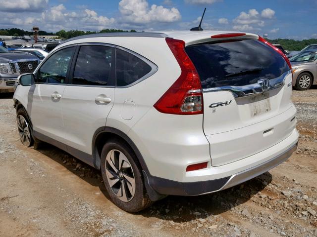 5J6RM4H9XGL092727 - 2016 HONDA CR-V TOURI WHITE photo 3