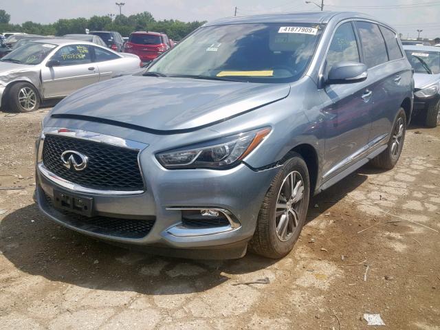 5N1DL0MM4KC552166 - 2019 INFINITI QX60 LUXE GRAY photo 2