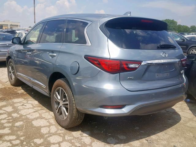 5N1DL0MM4KC552166 - 2019 INFINITI QX60 LUXE GRAY photo 3