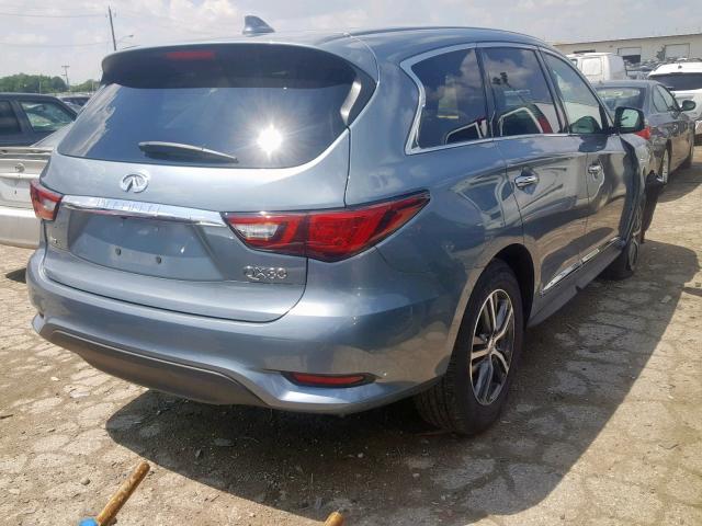 5N1DL0MM4KC552166 - 2019 INFINITI QX60 LUXE GRAY photo 4