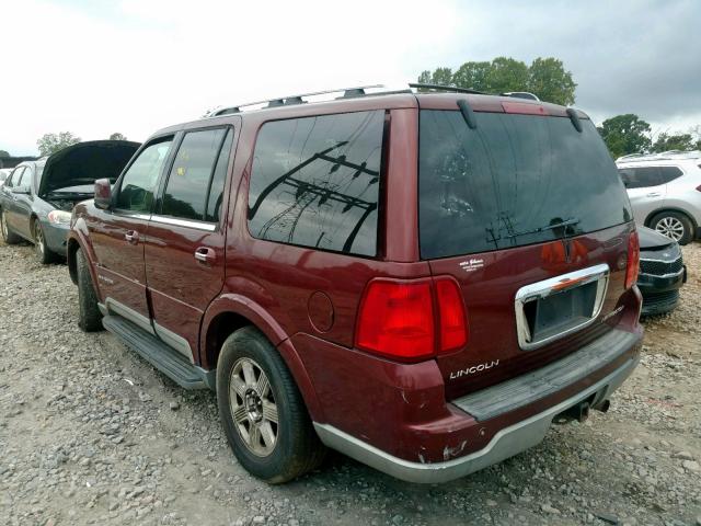 5LMFU27R23LJ04774 - 2003 LINCOLN NAVIGATOR BURGUNDY photo 3