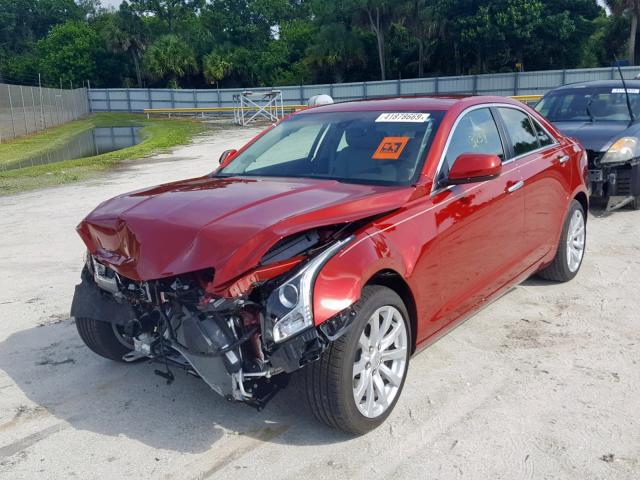 1G6AA5RX8H0206793 - 2017 CADILLAC ATS RED photo 2