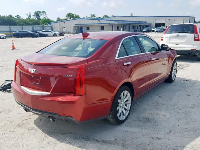 1G6AA5RX8H0206793 - 2017 CADILLAC ATS RED photo 4