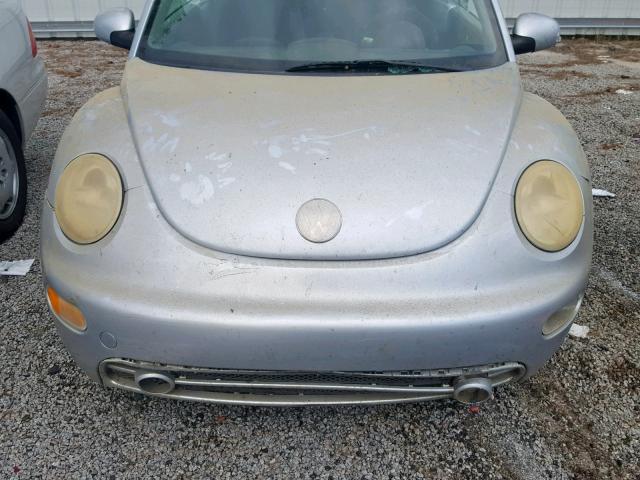 3VWCK21Y03M304161 - 2003 VOLKSWAGEN NEW BEETLE ვერცხლისფერი ფოტო 7