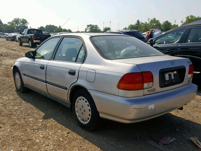 2HGEJ6525VH575182 - 1997 HONDA CIVIC DX SILVER photo 3