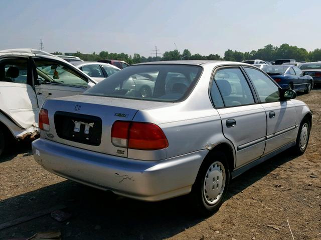 2HGEJ6525VH575182 - 1997 HONDA CIVIC DX SILVER photo 4