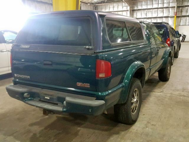 1GTCT19W4W8517054 - 1998 GMC SONOMA GREEN photo 4