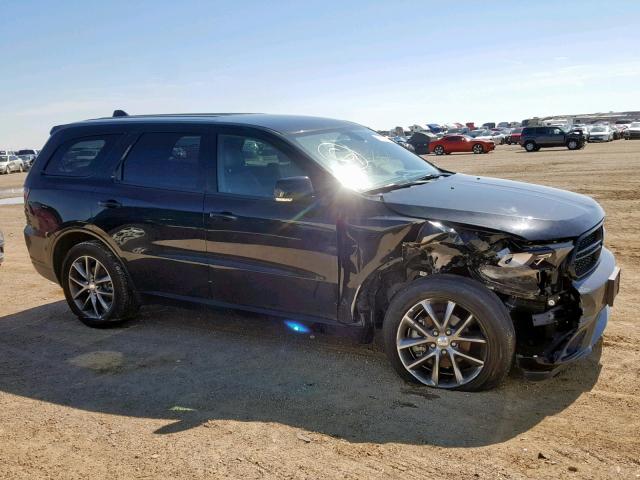 1C4RDJDG7HC870735 - 2017 DODGE DURANGO GT BLACK photo 1