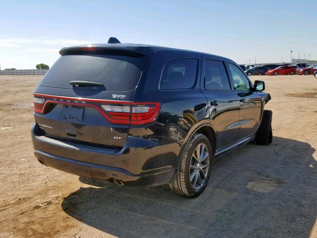 1C4RDJDG7HC870735 - 2017 DODGE DURANGO GT BLACK photo 4