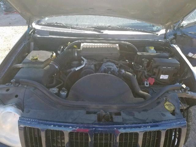 1J4GS48K65C658265 - 2005 JEEP GRAND CHER BLUE photo 7