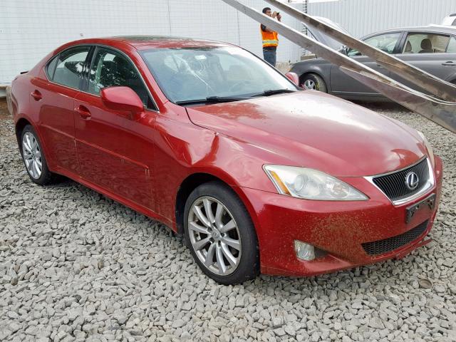 JTHCK262962006936 - 2006 LEXUS IS 250 RED photo 1