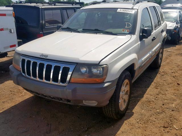 1J4GW48N11C681865 - 2001 JEEP GRAND CHER WHITE photo 2