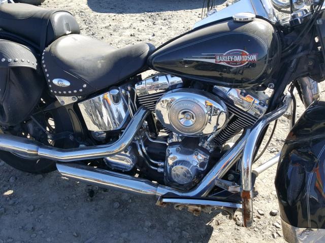 1HD1BWB145Y076867 - 2005 HARLEY-DAVIDSON FLSTCI BLACK photo 7