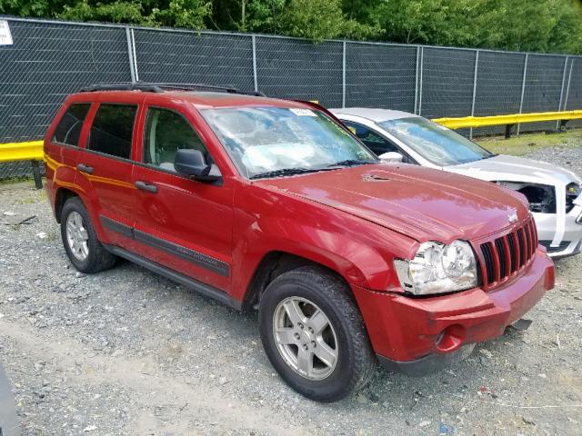 1J4GR48K55C711520 - 2005 JEEP GRAND CHER RED photo 1