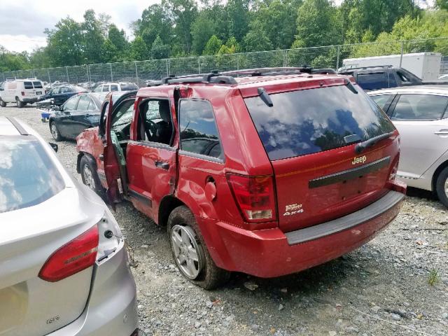 1J4GR48K55C711520 - 2005 JEEP GRAND CHER RED photo 3