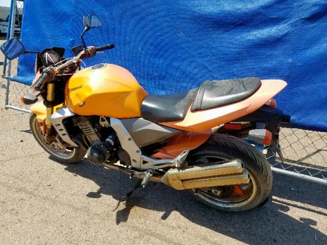 JKAZRCA193A012517 - 2003 KAWASAKI ZR1000 A1 ORANGE photo 3