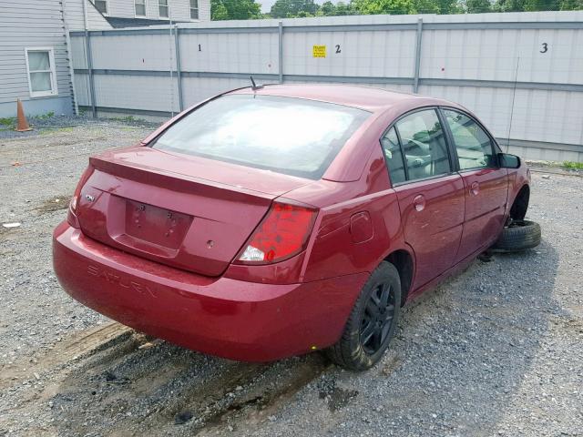 1G8AJ55F76Z168258 - 2006 SATURN ION LEVEL RED photo 4