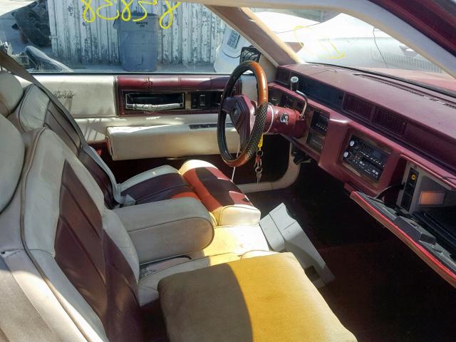1G6CD1185H4337038 - 1987 CADILLAC DEVILLE RED photo 5